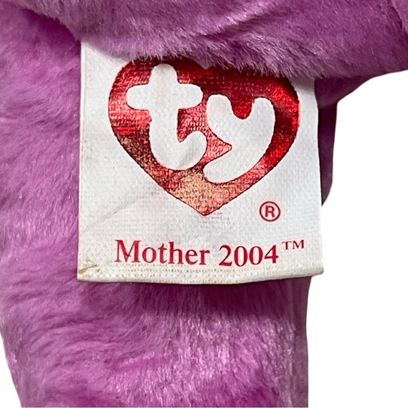 MOTHER 2004 Rare Collectible Ty Pink Teddy Bear Plush Toy! - Picture 4 of 5